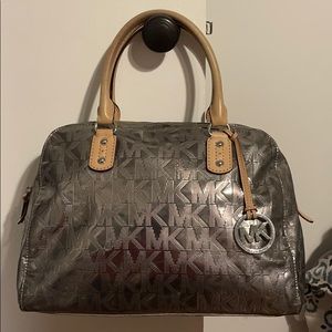 Michael Kors Metallic Silver Bag